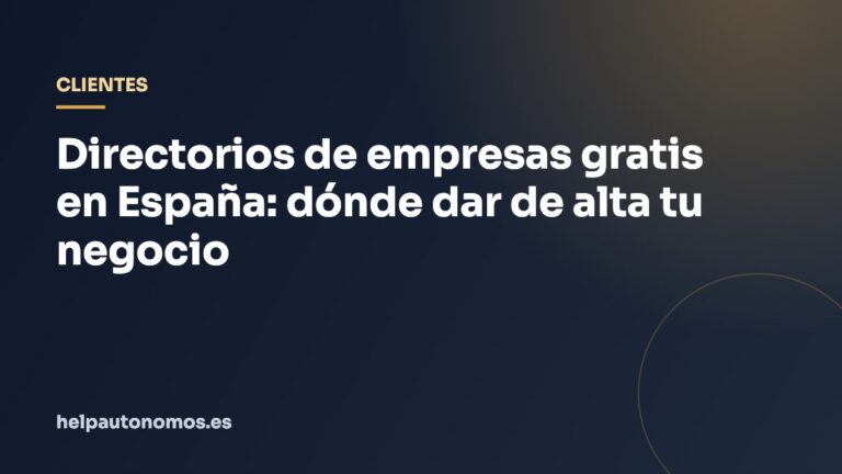 Directorios de empresas gratis en España: dónde dar de alta tu negocio